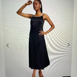 & Other Stories embellished strap midi dress